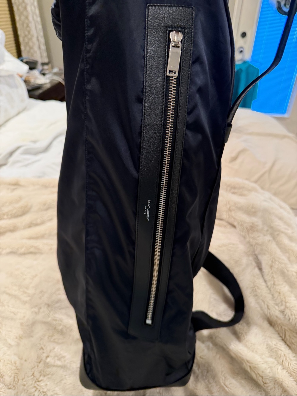 Yves Saint Laurent Black City Sailor Long Sling Bag